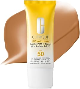 Clinique UV Solutions Brightening + Tinted Sunscreen for Face SPF 50 | Mineral Sunscreen w