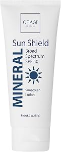 Obagi Sun Shield Hypoallergenic Mineral Sunscreen – Broad Spectrum SPF 50 Protection from