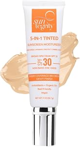 Suntegrity Tinted 5 in 1 Mineral Sunscreen for Face (SPF 30-2 oz) - Light | BB Cream Moist