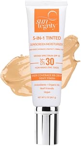Suntegrity Tinted 5 in 1 Mineral Sunscreen for Face (SPF 30-2 oz) - Golden Light | BB Crea