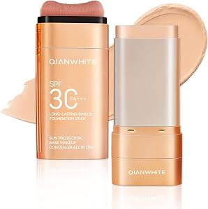 QIANWHITE Mineral Sunscreen Face Sunscreen Stick - Korean Skin Tinted Sunscreen for Face w