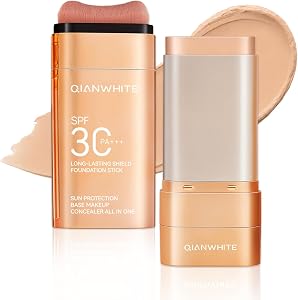 QIANWHITE Mineral Sunscreen Face Sunscreen Stick - Korean Skin Tinted Sunscreen for Face w