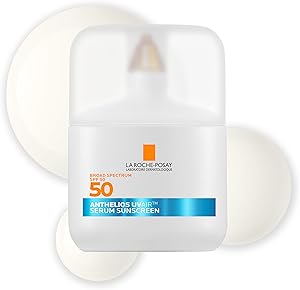 La Roche-Posay Anthelios UVAir Sunscreen Serum SPF 50 for Sensitive Skin, with Niacinamide