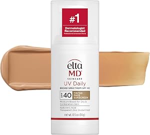 EltaMD UV Daily SPF 40 Face Sunscreen Moisturizer with Zinc Oxide, Daily Face Moisturizer 