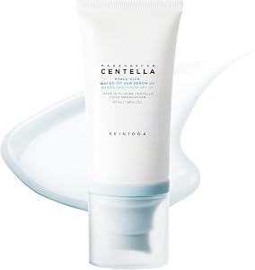 SKIN1004 Centella Hyalu-Cica Water-Fit Sun Serum UV, Korean Sunscreen SPF 50, Centella Sun
