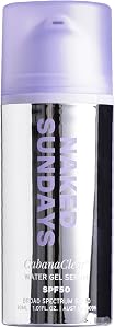 Naked Sundays CabanaClear SPF 50 Sunscreen Serum for Face, Invisible Water Gel with Hyalur