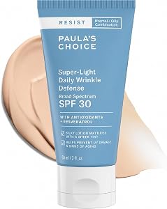 Paula's Choice RESIST SPF 30 Super-Light Daily Wrinkle Defense Tinted Sunscreen for Oil Co