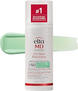 EltaMD UV Skin Recovery Face Sunscreen with Zinc Oxide, All Mineral, Safe for Sensitive Sk